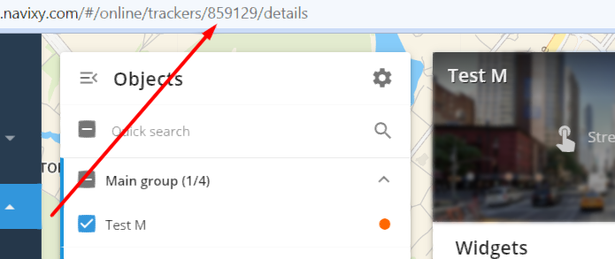 Tracker ID user interface